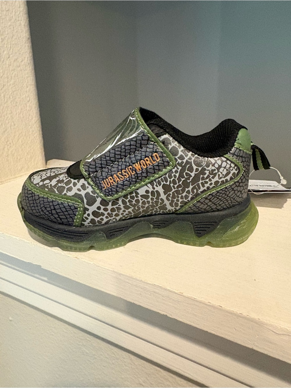 Jurassic World Boys Sneakers T-Rex Light Up Shoes Toddler and Youth Sizes - Picture 3 of 11